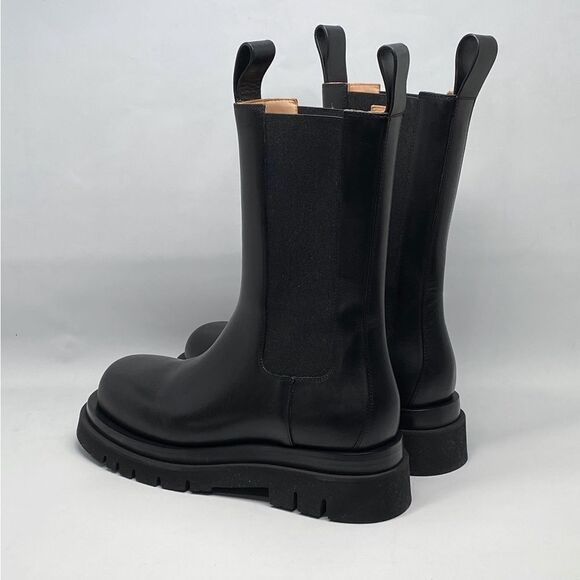 Bottega Veneta Lug Sole Leather Chelsea Boots size 38.5 - Picture 8 of 13